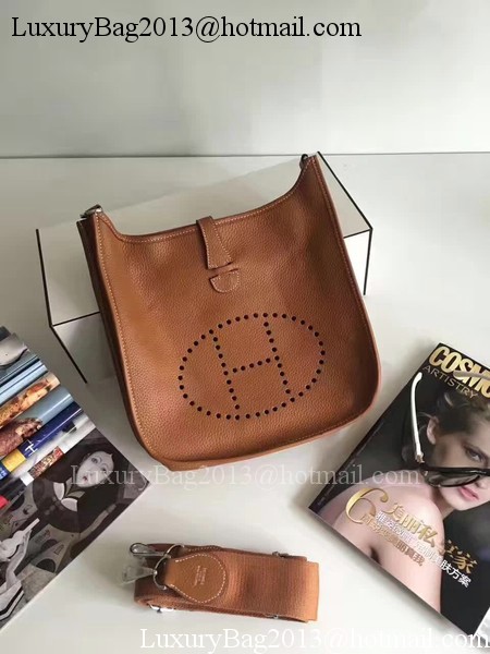 Hermes Evelyne 30cm Messenger Bag E3301 Wheat