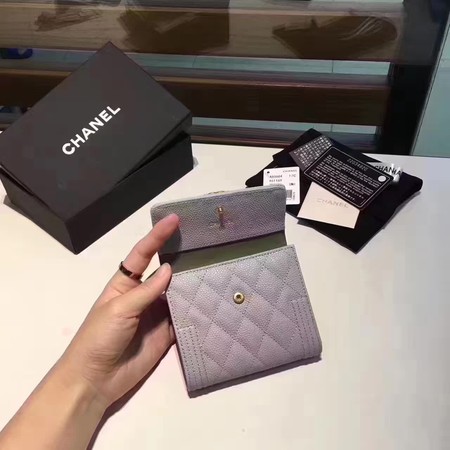 Boy Chanel Matelasse Bi-Fold Wallet Cannage Pattern CHA5261 Grey