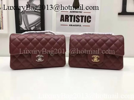 Chanel 2.55 Series Flap Bags Original Cannage Pattern A1112 Wine