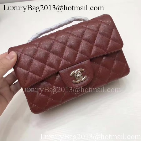 Chanel 2.55 Series Flap Bags Original Cannage Pattern A1112 Wine