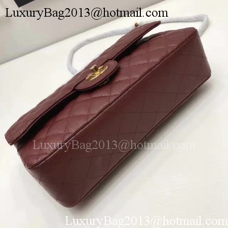 Chanel 2.55 Series Flap Bags Original Cannage Pattern A1112 Wine