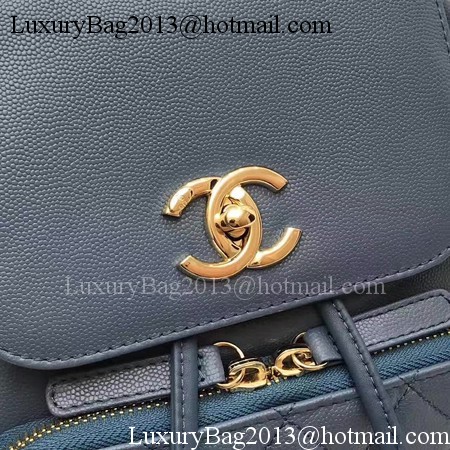 Chanel Original Leather Backpack CHA2590 Blue