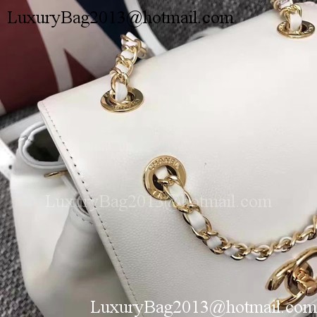 Chanel Original Leather Backpack CHA2590 White