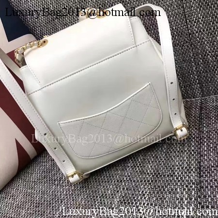 Chanel Original Leather Backpack CHA2590 White