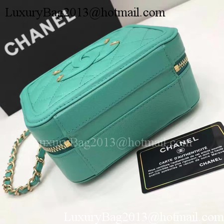 Chanel Cosmetic Bag Original Cannage Pattern A93341 Green