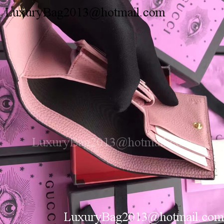 Gucci Calfskin Leather Padlock Wallet 453155 Pink