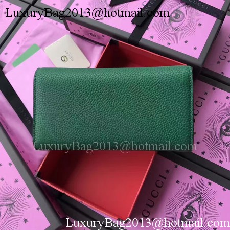 Gucci Padlock Continental Wallet Calfskin Leather 453506 Green