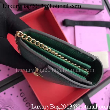 Gucci Padlock Continental Wallet Calfskin Leather 453506 Green