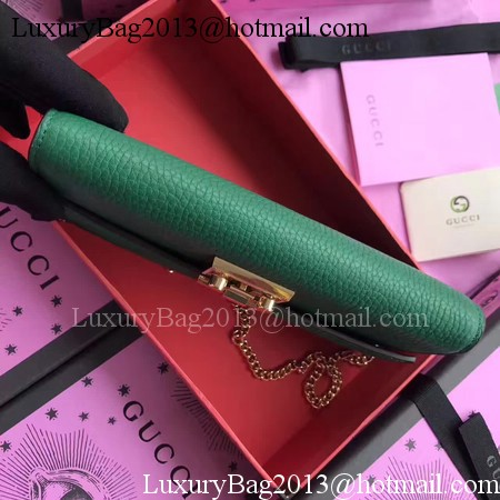 Gucci Padlock Continental Wallet Calfskin Leather 453506 Green