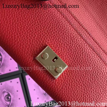 Gucci Padlock Continental Wallet Calfskin Leather 453506 Red