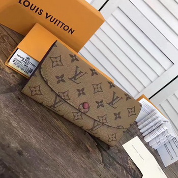 Louis Vuitton Monogram Canvas EMILIE WALLET M60697 Purple