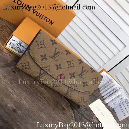 Louis Vuitton Monogram Canvas EMILIE WALLET M60697 Purple