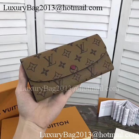 Louis Vuitton Monogram Canvas EMILIE WALLET M60697 Purple