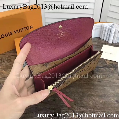 Louis Vuitton Monogram Canvas EMILIE WALLET M60697 Purple