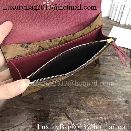 Louis Vuitton Monogram Canvas EMILIE WALLET M60697 Purple