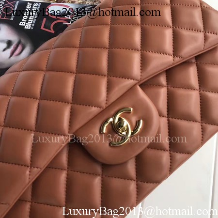 Chanel 2.55 Series Flap Bags Brown Original Sheepskin A1112 Gold