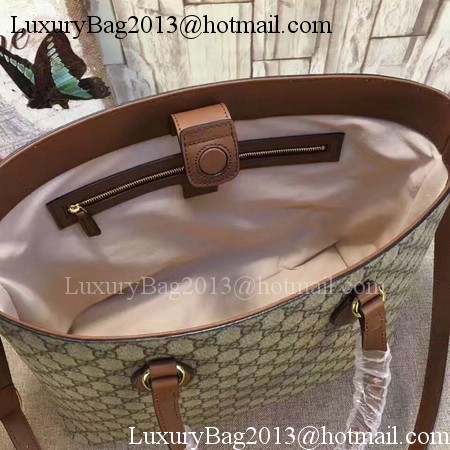 Gucci GG Supreme Tote Bag 453705 Brown