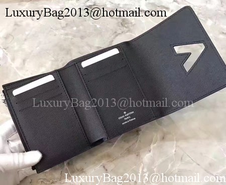 Louis Vuitton Epi Leather TWIST COMPACT WALLET M64414 Black