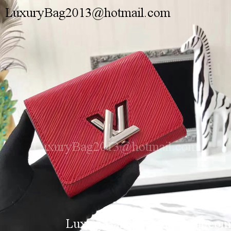 Louis Vuitton Epi Leather TWIST COMPACT WALLET M64414 Red