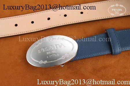 Prada Leather Belt PD0805 Blue