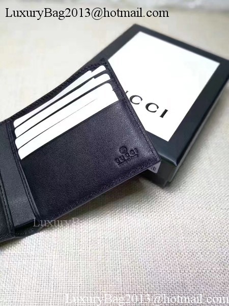 Gucci Guccissima Leather Wallet 473922 Black