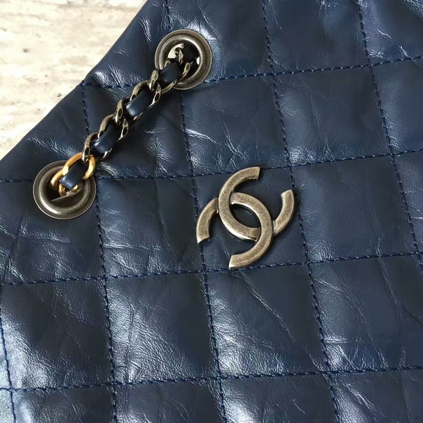 Chanel Sheepskin Leather Backpack 93825 Blue