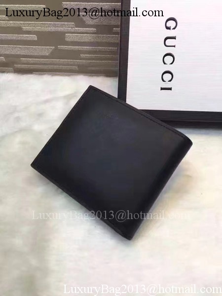 Gucci Calfskin Leather Bi-fold Wallet 428787 Black