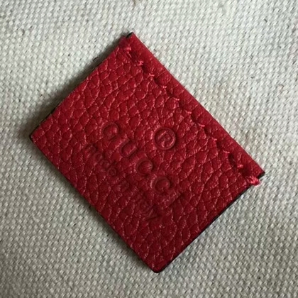 Gucci Calfskin Leather Pocket 493869 Red