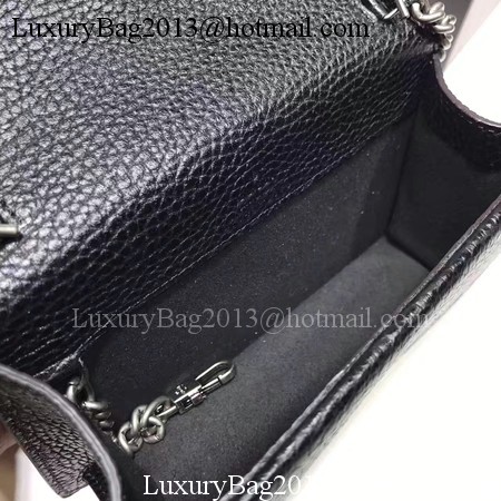 Gucci Dionysus Leather Super mini Bag 476432 Black