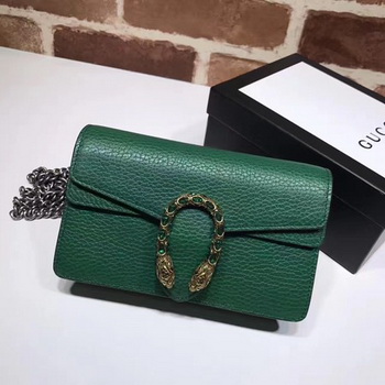 Gucci Dionysus Leather Super mini Bag 476432 Green