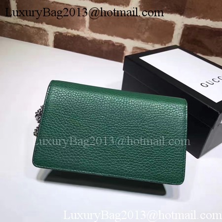 Gucci Dionysus Leather Super mini Bag 476432 Green