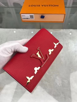 Louis Vuitton CRUISE 2017 CAPUCINES WALLET M64551 Red