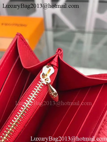 Louis Vuitton CRUISE 2017 CAPUCINES WALLET M64551 Red