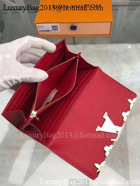 Louis Vuitton CRUISE 2017 CAPUCINES WALLET M64551 Red