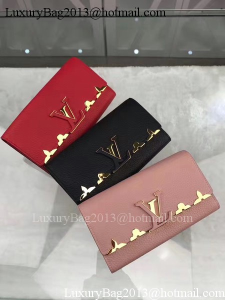 Louis Vuitton CRUISE 2017 CAPUCINES WALLET M64551 Red