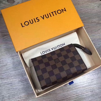 Louis Vuitton Damier Ebene Canvas TOILETRY POUCH 15 M47546