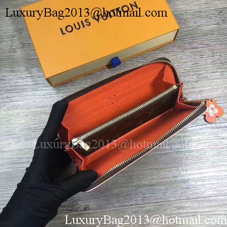 Louis Vuitton Monogram Canvas CLEMENCE WALLET M64201 Orange