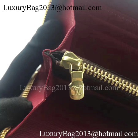 Louis Vuitton Monogram Canvas CLEMENCE WALLET M64201 Red