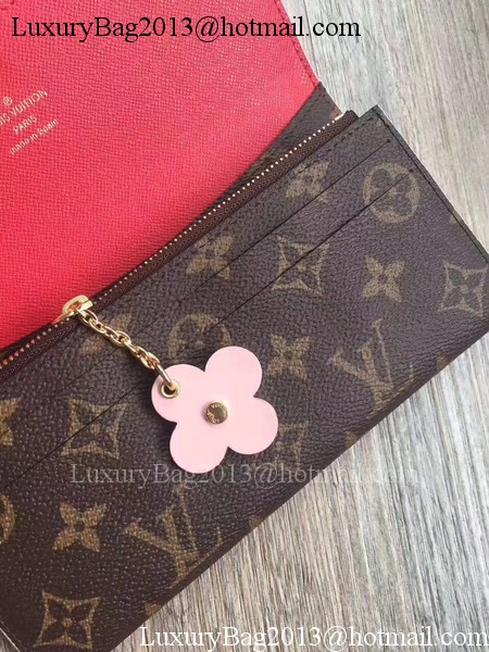 Louis Vuitton Monogram Canvas EMILIE WALLET M64202 Red