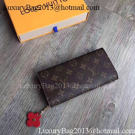 Louis Vuitton Monogram Canvas EMILIE WALLET M64202 Red