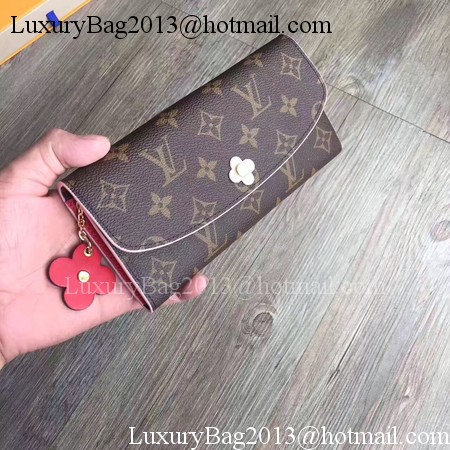 Louis Vuitton Monogram Canvas EMILIE WALLET M64202 Red