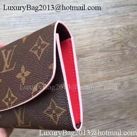 Louis Vuitton Monogram Canvas EMILIE WALLET M64202 Red