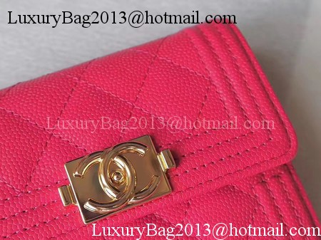 Chanel Matelasse Bi-Fold Wallet Rose Cannage Patterns A48980 Gold