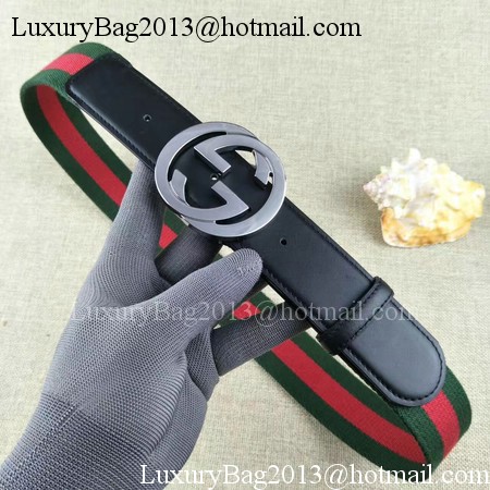 Gucci 40mm Leather Belt GG57562 Black