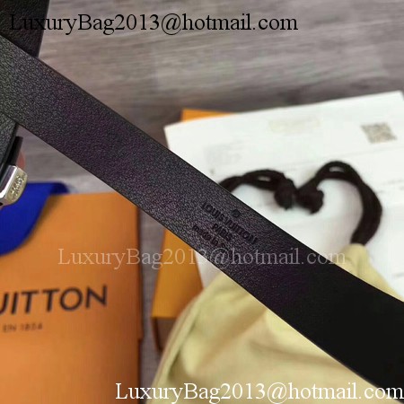 Louis Vuitton 20mm Leather Belt M9309 Black