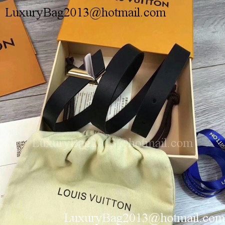 Louis Vuitton 20mm Leather Belt M9309 Black