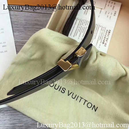 Louis Vuitton 20mm Leather Belt M9309 Grey