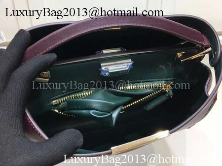 Fendi Peekaboo Bags Original Leather F3659 Wine