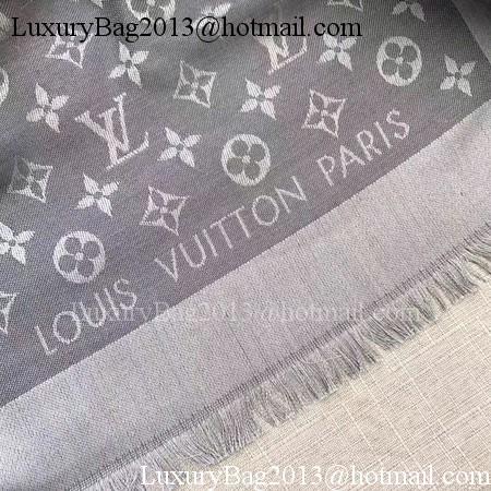 Louis Vuitton MONOGRAM DENIM Scarf M33695 Grey