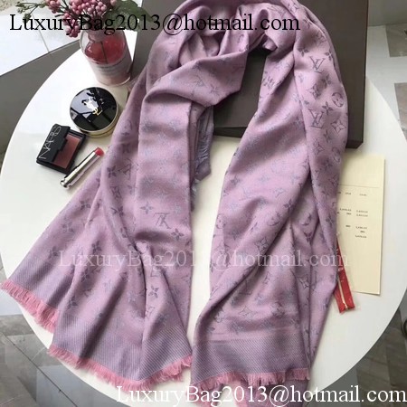 Louis Vuitton MONOGRAM DENIM Scarf M33695 Light Pink